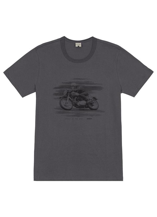 Malwee - Camiseta Regular Spirit Of The Road Cinza Chumbo