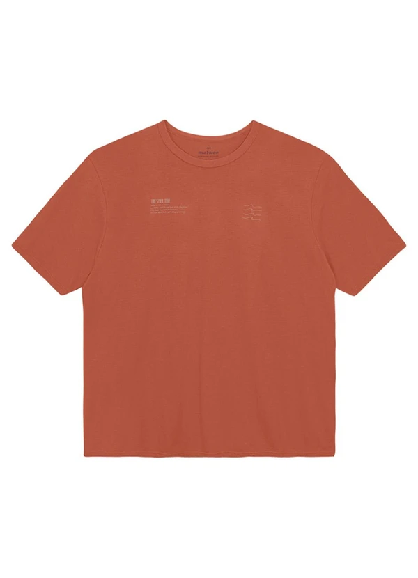 Malwee - Camiseta Regular True Still Time Terracota