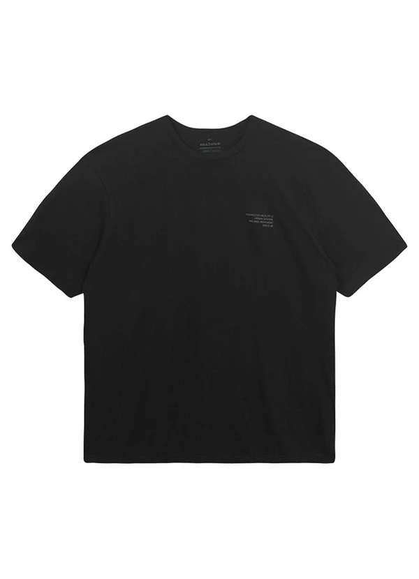 Malwee - Camiseta Regular Urban Style Preto