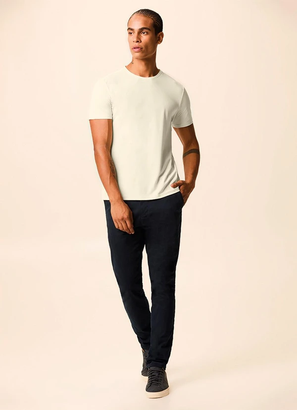 Malwee - Camiseta Slim Antiodor Off White