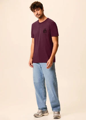 Malwee - Camiseta Slim Beer Bordô - MALWEE