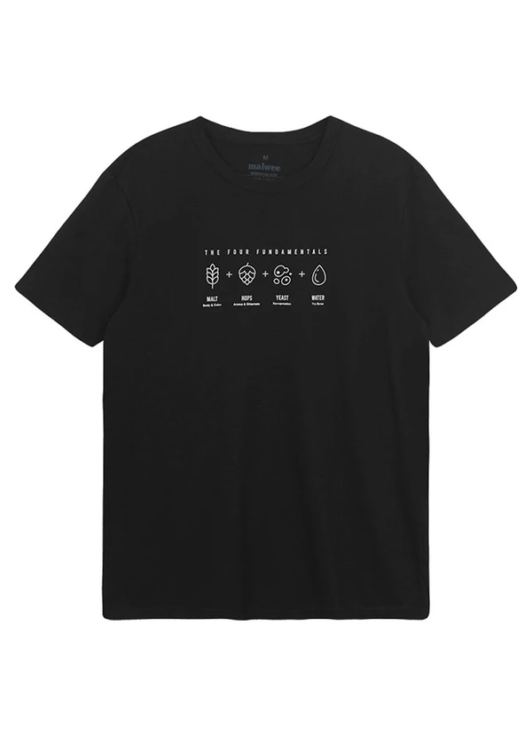 Malwee - Camiseta Slim Beer Elements Preto