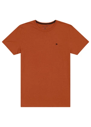 Malwee - Camiseta Slim Botonê Masculina Terracota - MALWEE