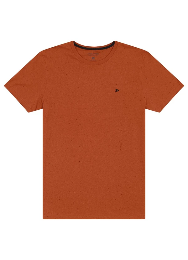 Malwee - Camiseta Slim Botonê Masculina Terracota 2
