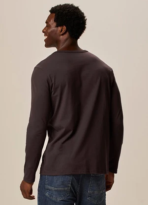 Malwee - Camiseta Slim Brazilian Marrom Escuro - MALWEE