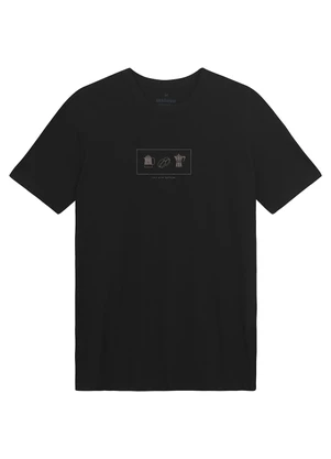 Malwee - Camiseta Slim Calm With Caffeine Preto - MALWEE