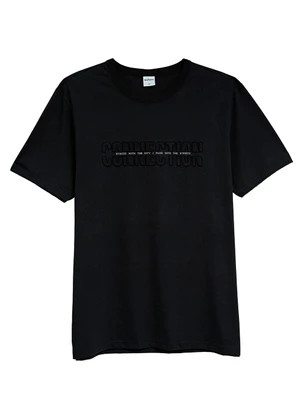 Malwee - Camiseta Slim Connection em Malha Preto - MALWEE