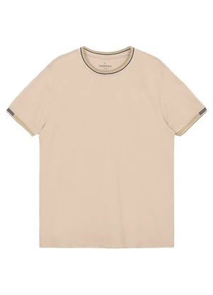 Malwee - Camiseta Slim em Malha Areia - MALWEE