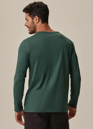 Malwee - Camiseta Slim Escudo Verde Esmeralda - MALWEE