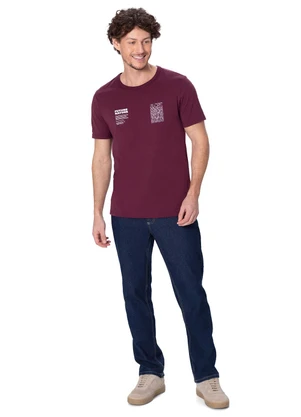 Malwee - Camiseta Slim Future Nature Bordô - MALWEE