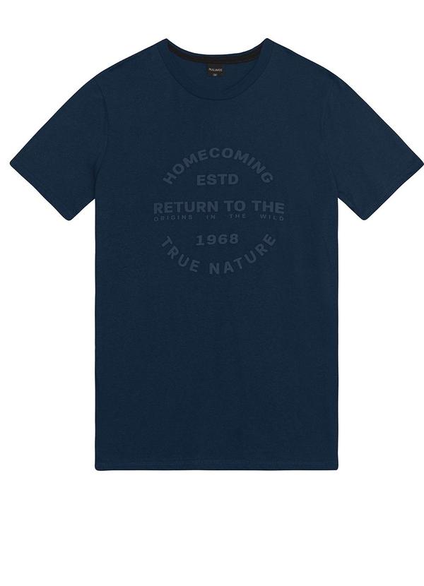 Malwee - Camiseta Slim Homecoming Masculina Azul 3