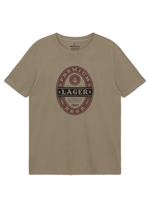 Malwee - Camiseta Slim Lager Taupe - MALWEE