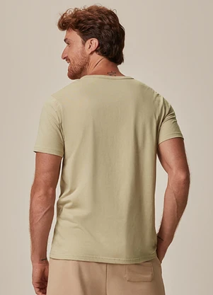 Malwee - Camiseta Slim Leste Tropical Areia - MALWEE