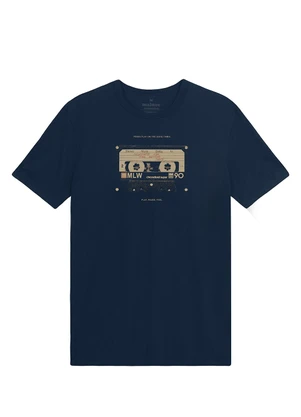 Malwee - Camiseta Slim Mixtape For The Better Days Azul - MALWEE