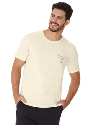 Malwee - Camiseta Slim Muniz M9 Biplane Br Branco - MALWEE