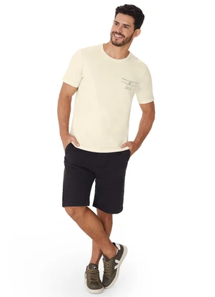 Malwee - Camiseta Slim Muniz M9 Biplane Br Branco - MALWEE
