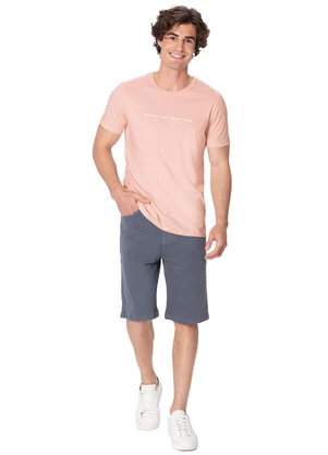 Malwee - Camiseta Slim Never Stop Exploring Rosa Pastel - MALWEE
