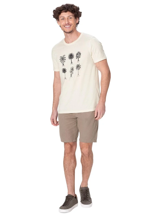 Malwee - Camiseta Slim Palmeira Off White 2