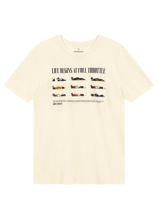 Malwee - Camiseta Slim Racing Off White
