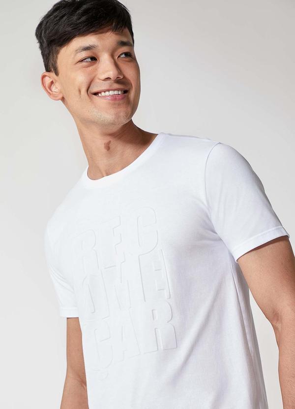 Enfim - Camiseta Slim Recomeçar Branco