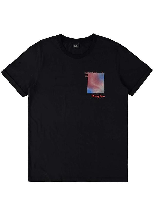 Enfim - Camiseta Slim Rising Sun Preta