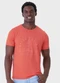 Malwee - Camiseta Slim Sailboats Azul Petróleo - variação: Laranja
