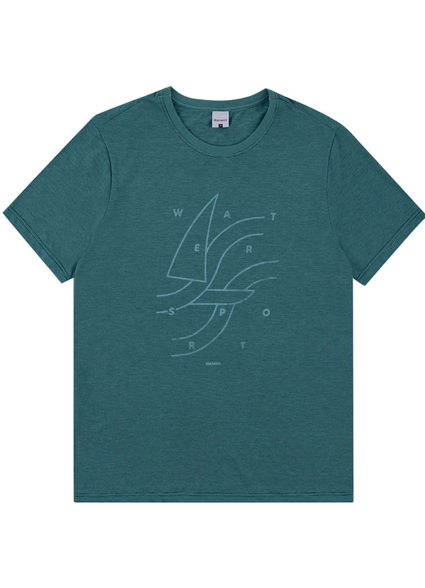 Malwee - Camiseta Slim Sailboats Verde