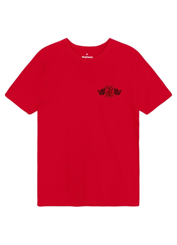 Malwee - Camiseta Slim Speed Vermelho