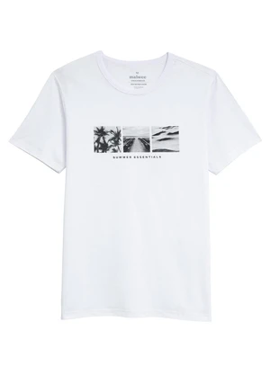 Malwee - Camiseta Slim Summer Essentials Branco - MALWEE
