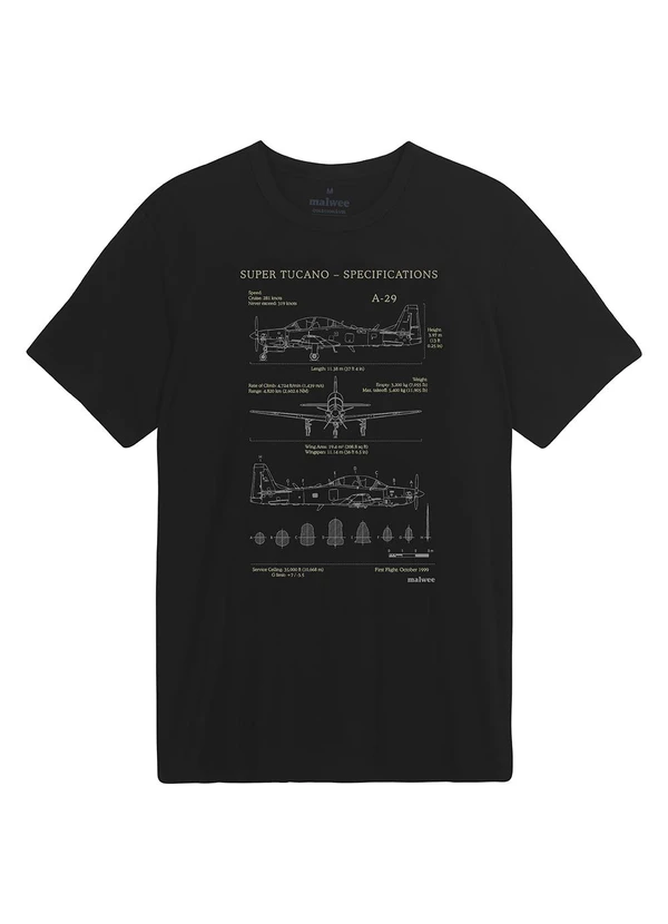 Malwee - Camiseta Slim Super Tucano Specifications Preto