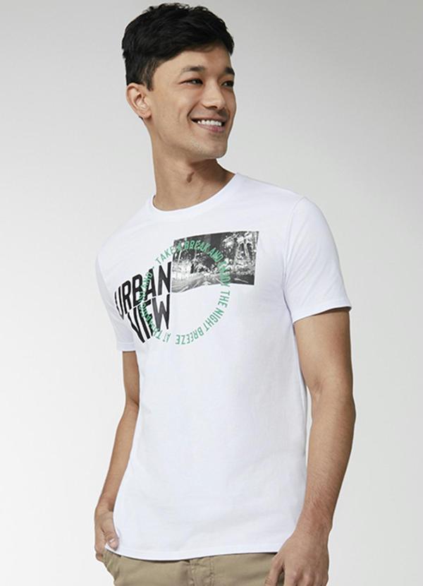 Enfim - Camiseta Slim Urban View Branco