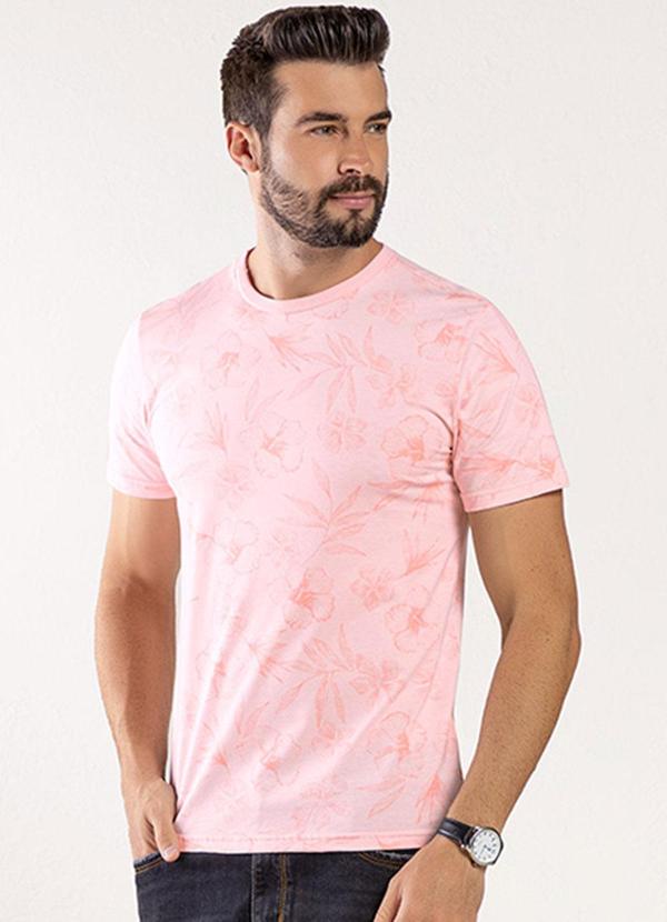 Rezzato - Camiseta Summer Nature Adulto Masculino Rosa