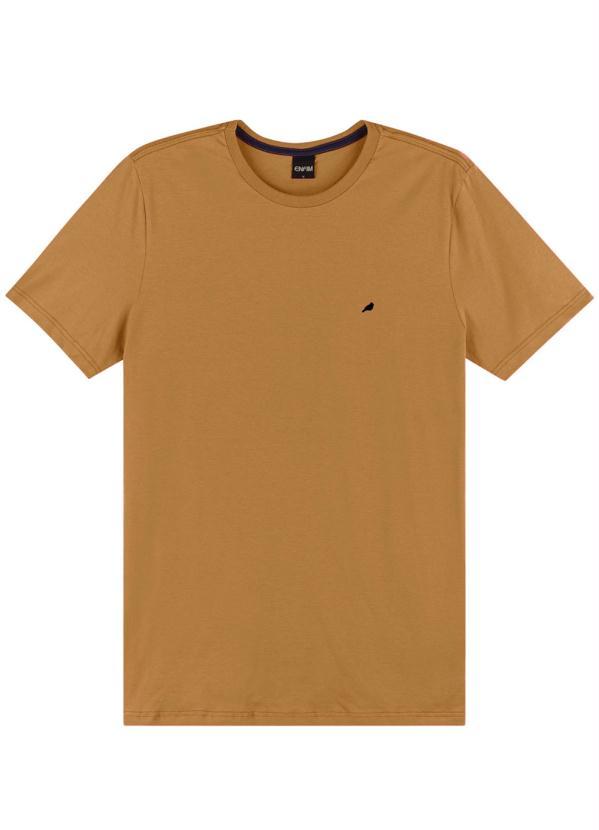 Enfim - Camiseta Taupe Slim Masculina