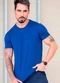 Hiatto Confecção - Camiseta Tech Modal Masculina Branco - variação: Azul