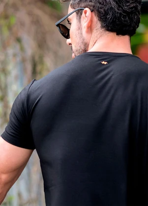 Hiatto Confecção - Camiseta Tech Modal Masculina Preto - HIATTO CONFECÇÃO