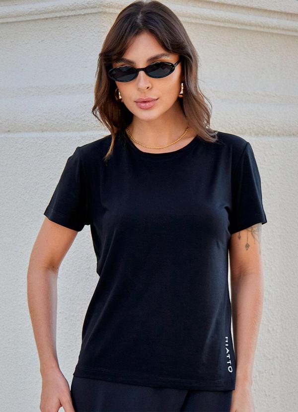 Hiatto Confecção - Camiseta Tech Visco Feminina Preto