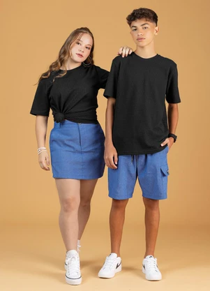 Soft Bonni - Camiseta Teen Unissex Preto - SOFT BONNI