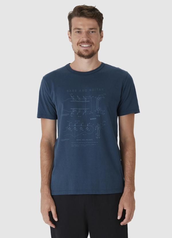 Malwee - Camiseta Tradicional Bass And Guitar Azul 1
