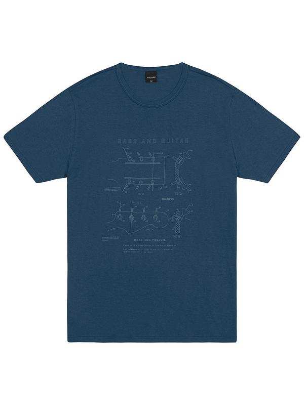Malwee - Camiseta Tradicional Bass And Guitar Azul 3
