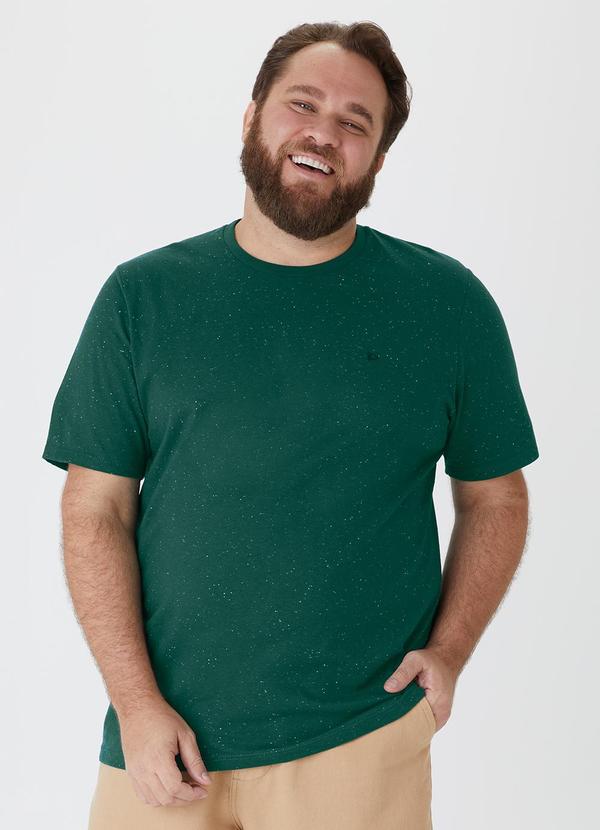 Malwee - Camiseta Tradicional Botonê Plus Verde Esmeralda