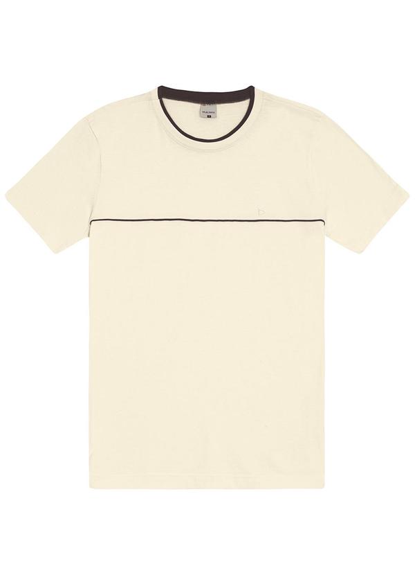 Malwee - Camiseta Tradicional com Bordado Bege 3