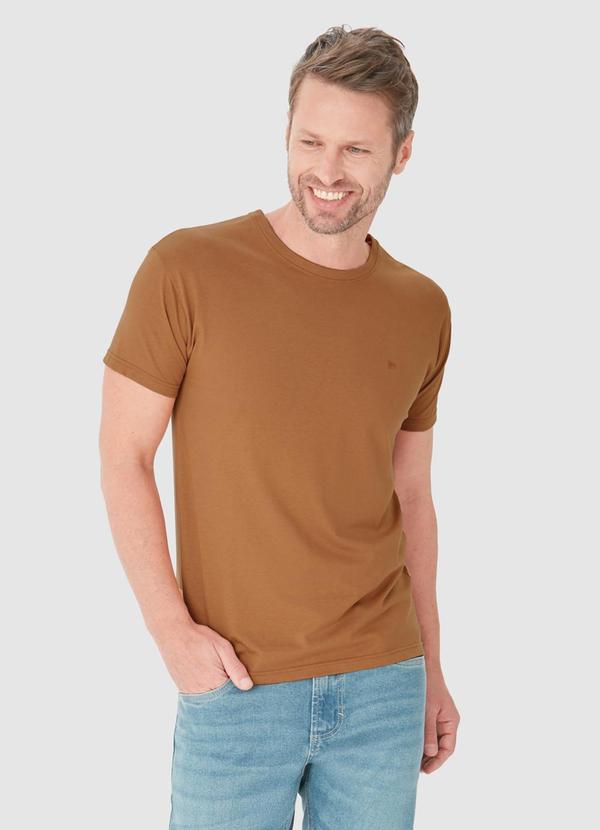 Malwee - Camiseta Tradicional Comfy Touch Marrom
