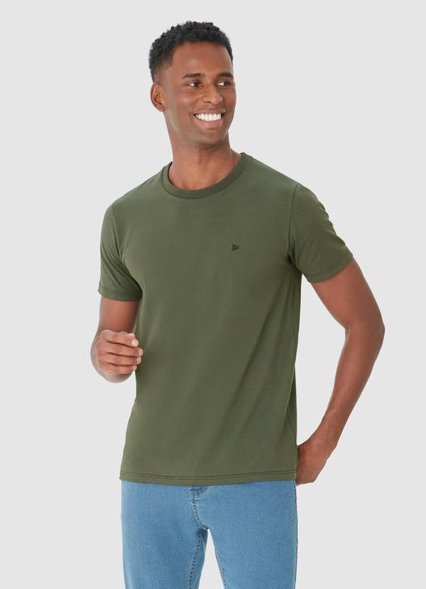 Malwee - Camiseta Tradicional em Cotton Verde