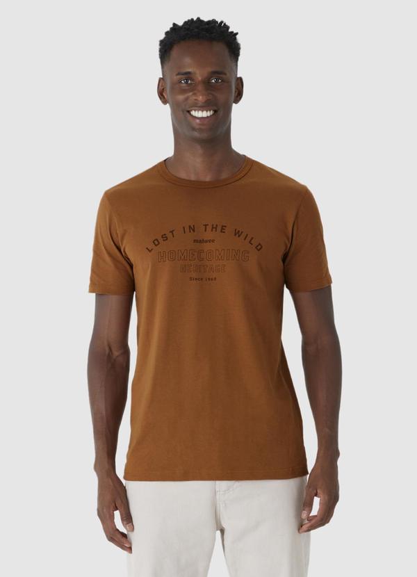 Malwee - Camiseta Tradicional Lost In The Wild Marrom