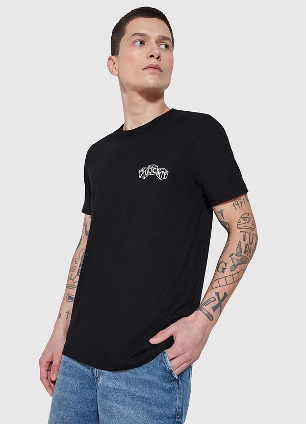 Enfim - Camiseta Tradicional Lucky Preta
