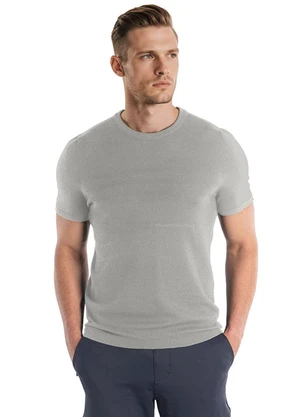 Aurus - Camiseta Tricot Cinza - AURUS