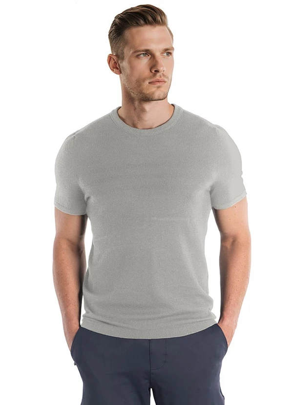 Aurus - Camiseta Tricot Cinza
