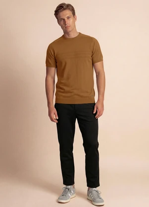 Aurus - Camiseta Tricot Marrom - AURUS