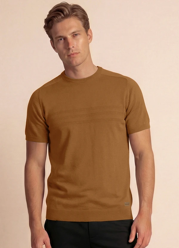 Aurus - Camiseta Tricot Marrom