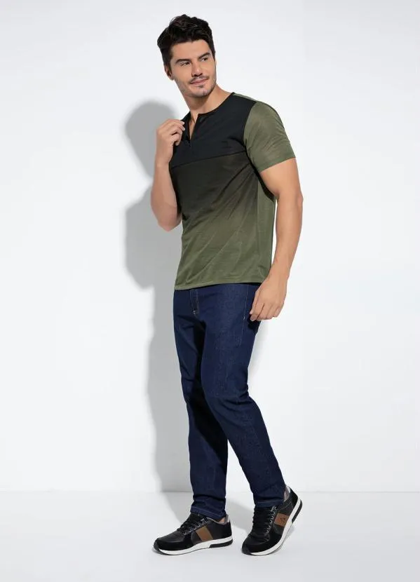 Moda Pop - Camiseta Verde com Abertura em Zíper 5